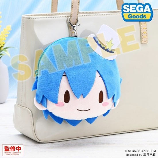 Sega Project Sekai Colorful Stage! feat. Hatsune Miku Fuwa Petit Face Pouch with Reel - Kaito from Wonderland World