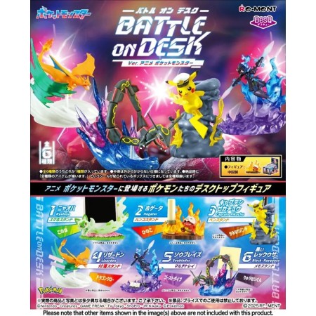 [PreOrder] Re-ment Pokemon: DesQ Battle on Desk Ver. Anime (Set of 6)