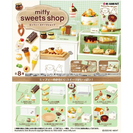 [PreOrder] Re-ment miffy sweets shop (Set of 8)