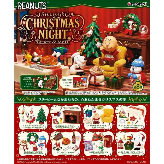 [PreOrder] Re-ment Snoopy's Christmas Night (Set of 8)