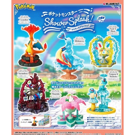 [PreOrder] Re-ment Pokemon Shower Splash! (Set of 6)