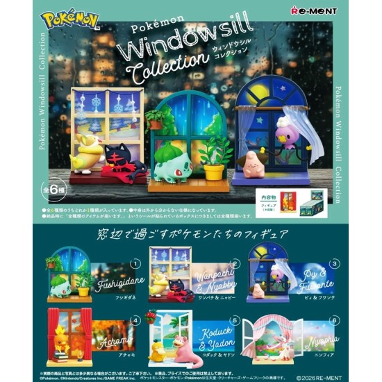 [PreOrder] Re-ment Pokemon Windowsill Collection (Set of 6)