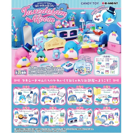 [PreOrder] Re-ment Tuxedo Sam's Stylish House TUXEDOSAM ROOM (Set of 8)