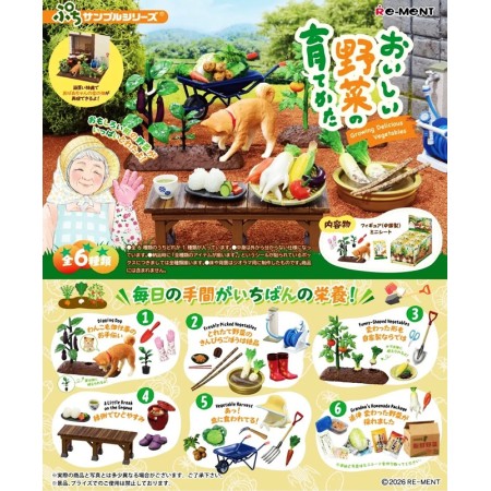 [PreOrder] Re-ment How to Grow Delicious Vegetables (Set of 6)