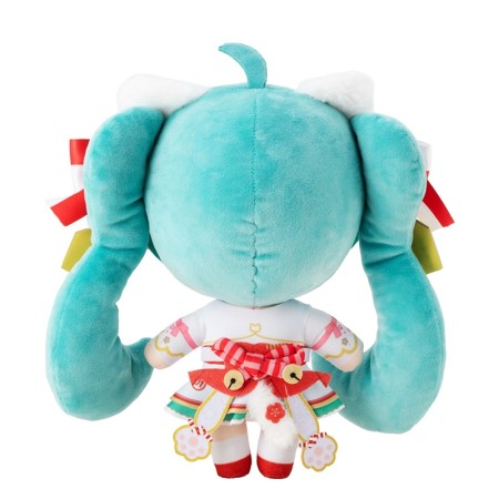 [PreOrder] KADOKAWA Hatsune Miku x Maneki-neko Hatsune Miku White Cat Plush Standard Art by Rassu