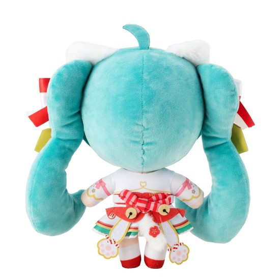 [PreOrder] KADOKAWA Hatsune Miku x Maneki-neko Hatsune Miku White Cat Plush Standard Art by Rassu