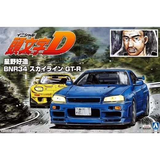 [PreOrder] Aoshima 1/24 Initial D: Kozo Hoshino BNR34 Skyline GT-R (Re-issue)