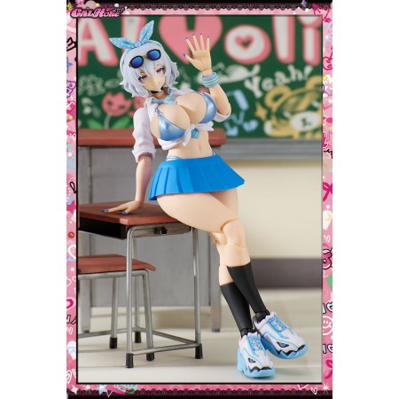 [PreOrder] AMAKUN 1/10 GALHolic - Mio bishoujo plastic model kit (Re-issue)
