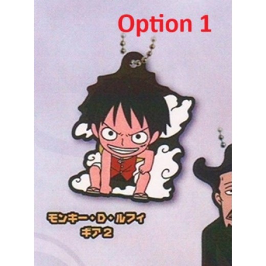 [Sell In Single] One Piece Capsule Rubber Mascot Luffy Figure Collection