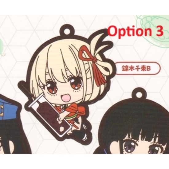 [Sell In Single] Bushiroad Lycoris Recoil Mugyu Mini Capsule Rubber Strap