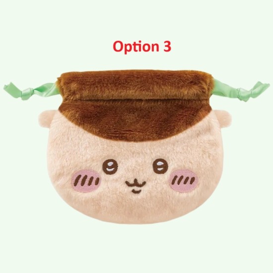 [Sell In Single] Parade Chiikawa Face Drawstring Bag 1