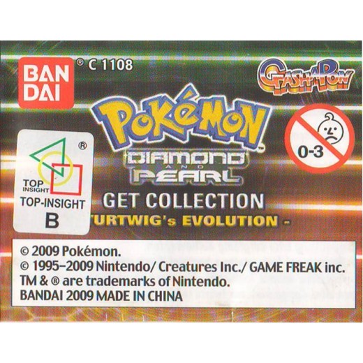 [Sell In Single] Bandai Pokemon Diamond Pearl Get Collection -Turtwig Evolution- Gashapon