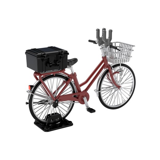 TomyTec 1/12 Military Series Little Armory LM005 School bicycle (for designated defense school) Maroon