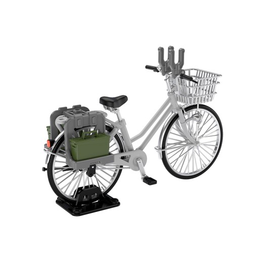 TomyTec 1/12 Military Series Little Armory LM006 School bicycle (for designated defense school) Silver