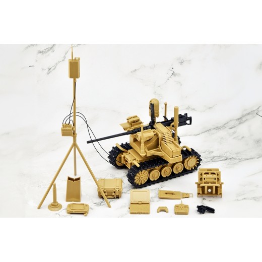TomyTec 1/12 Military Series Little Armory LD049 UGV Armed Robot System 2 Caliber Carrier
