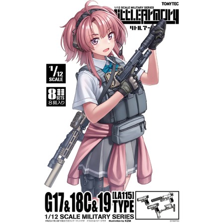 TomyTec 1/12 Military Series Little Armory LA115 G17 & 18C & 19 Type