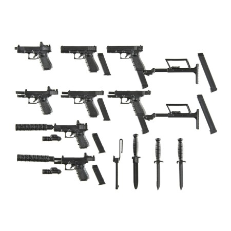 TomyTec 1/12 Military Series Little Armory LA115 G17 & 18C & 19 Type