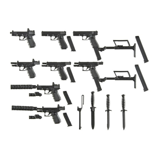 TomyTec 1/12 Military Series Little Armory LA115 G17 & 18C & 19 Type