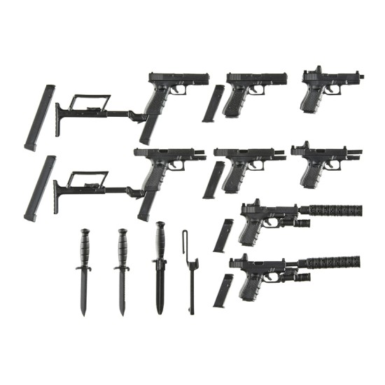 TomyTec 1/12 Military Series Little Armory LA115 G17 & 18C & 19 Type