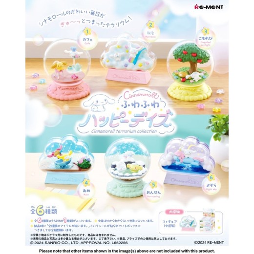 Re-ment Cinnamoroll Terrarium Collection Fluffy Happy Days