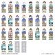 Bandai Bookmark Collection Movie Nintama Rantaro
