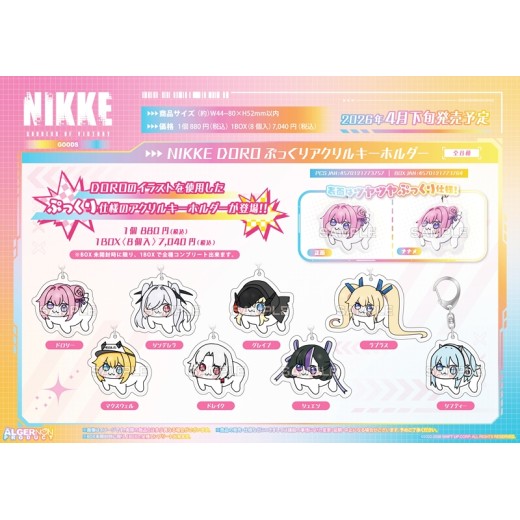 Algernon Product Goddess of Victory: Nikke DORO Pukkuri Acrylic Key Chain
