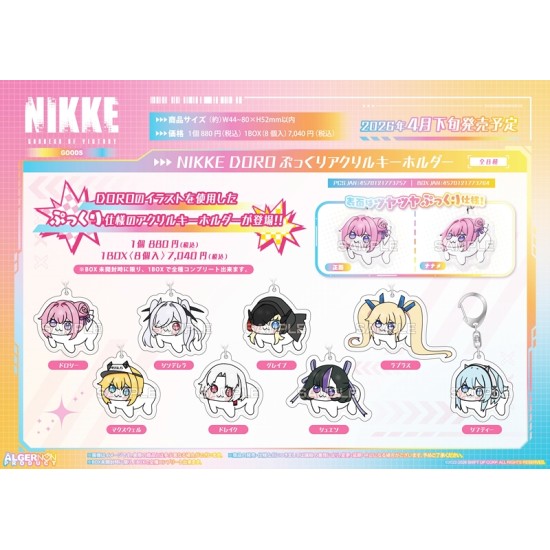 Algernon Product Goddess of Victory: Nikke DORO Pukkuri Acrylic Key Chain