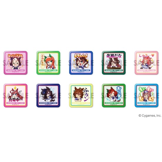 Sol International Uma Musume Pretty Derby Square Kuru Can Badge Vol.1