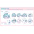 ANICRAFT Hatsune Miku x Cinnamoroll Yumezakura Ver. Trading Glitter Can Badge Vol. 2