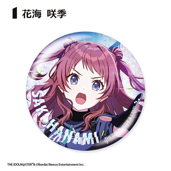 F-Toys Gakuen Idolmaster Glitter Can Badge Howling over the World Ver.