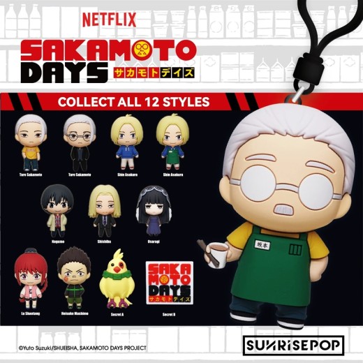 SUNRISEPOP Sakamoto Days 3D Foam Bag Clip