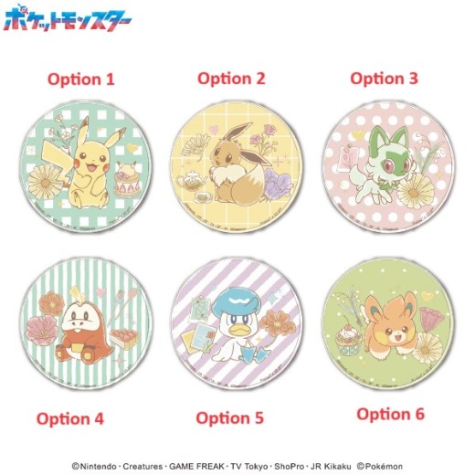 Ensky Pokemon Flower Cafe PACHIT Badge Collection