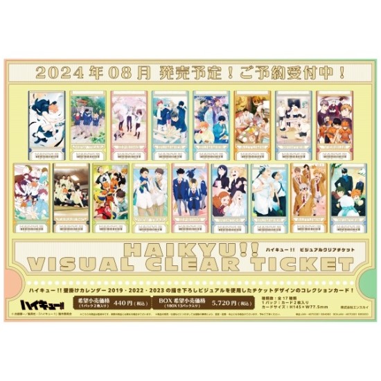 Ensky Anime Haikyuu!! Visual Clear Ticket