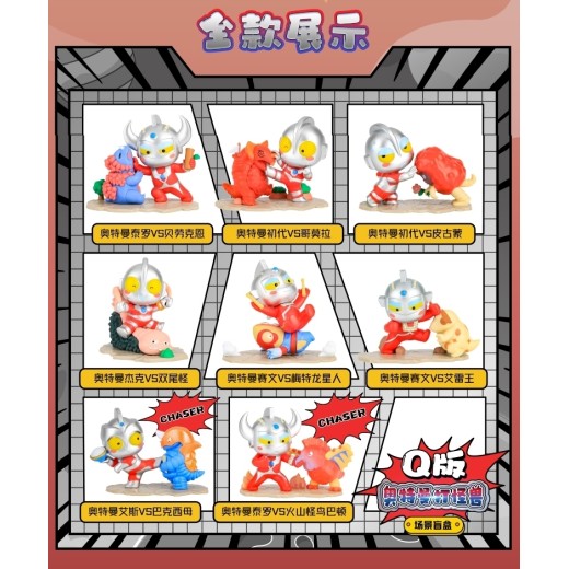 [OPEN BOX] Ultraman x Jinjiang Against Monster Q Version UT-0001
