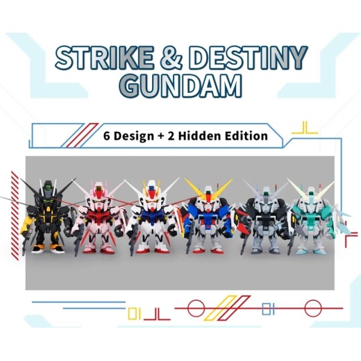 Bandai Gundam QMSV Mini Strike & Destiny Gundam