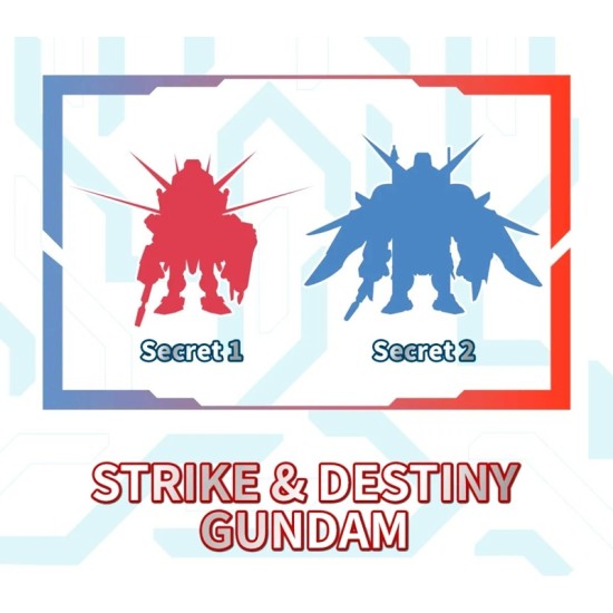 Bandai Gundam QMSV Mini Strike & Destiny Gundam
